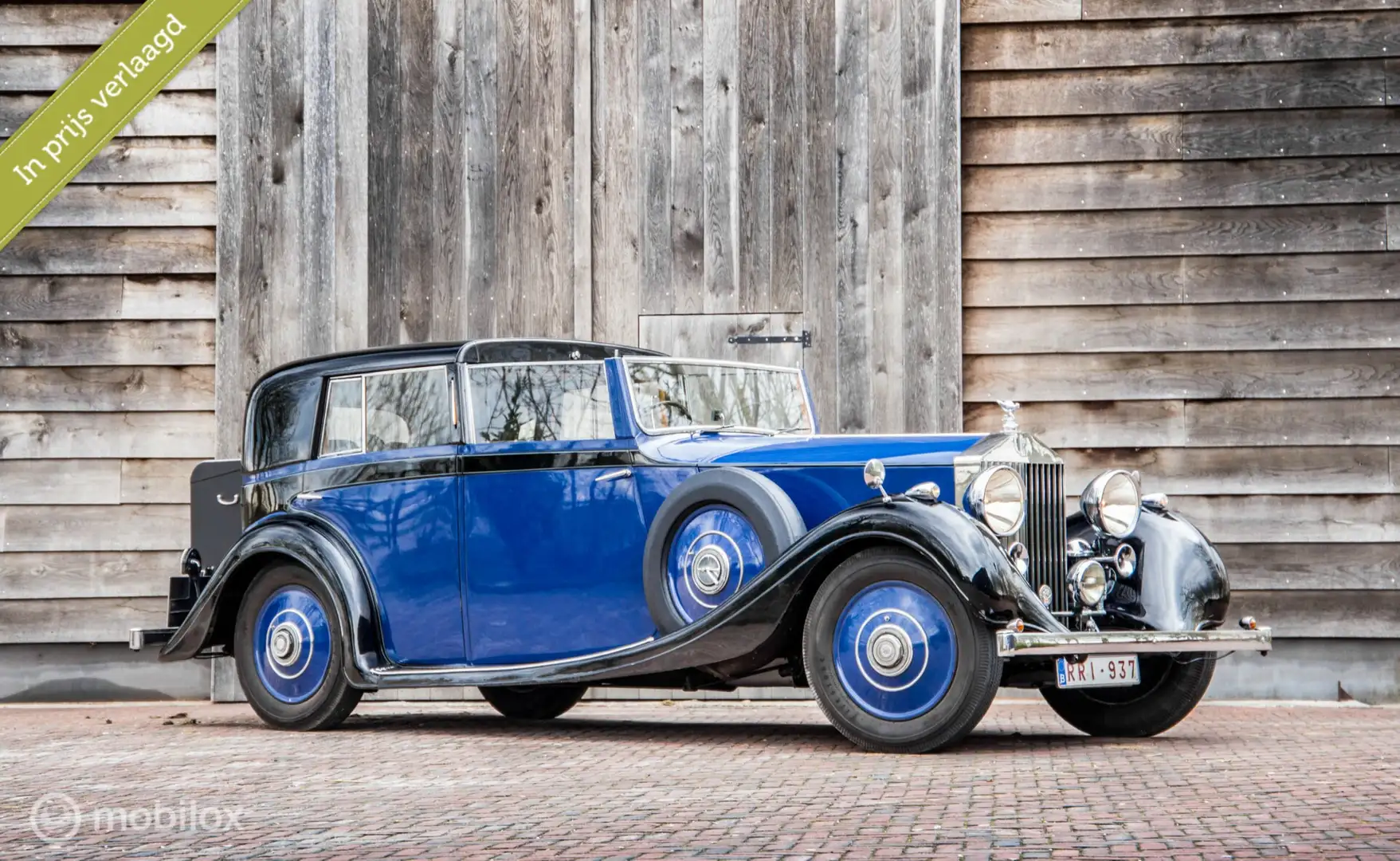 Oldtimer Rolls Royce 25/30 Sedanca de Ville by Gurney Nutting Blauw - 2
