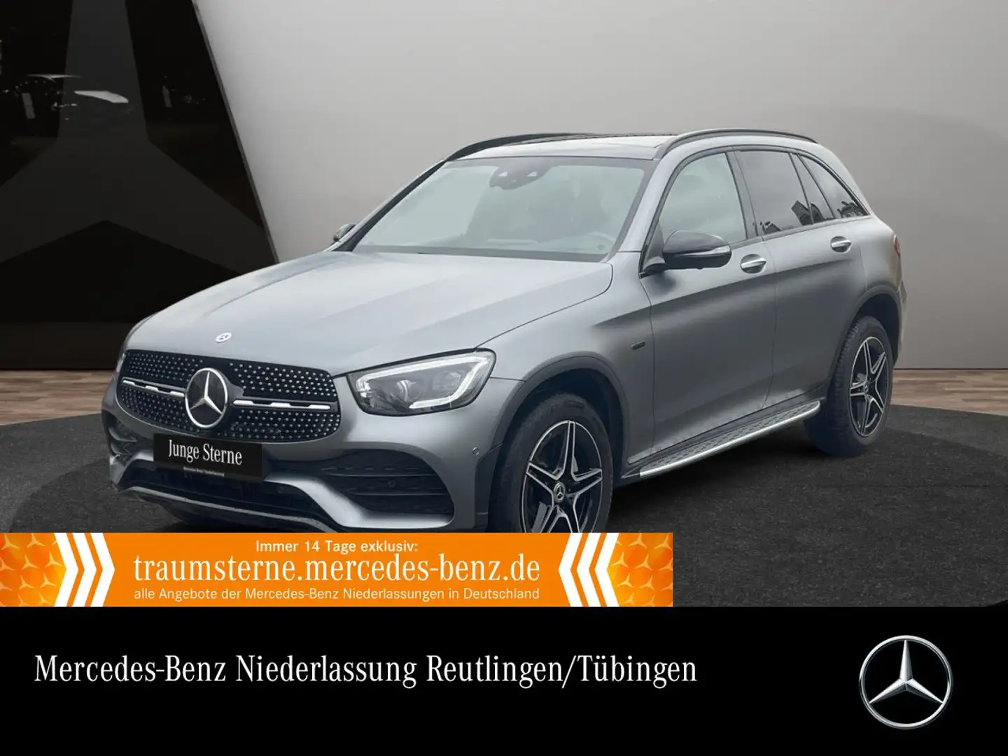 Mercedes-Benz GLC 300 de 4M AMG+NIGHT+PANO+360+MULTIBEAM+FAHRASS Grijs - 1