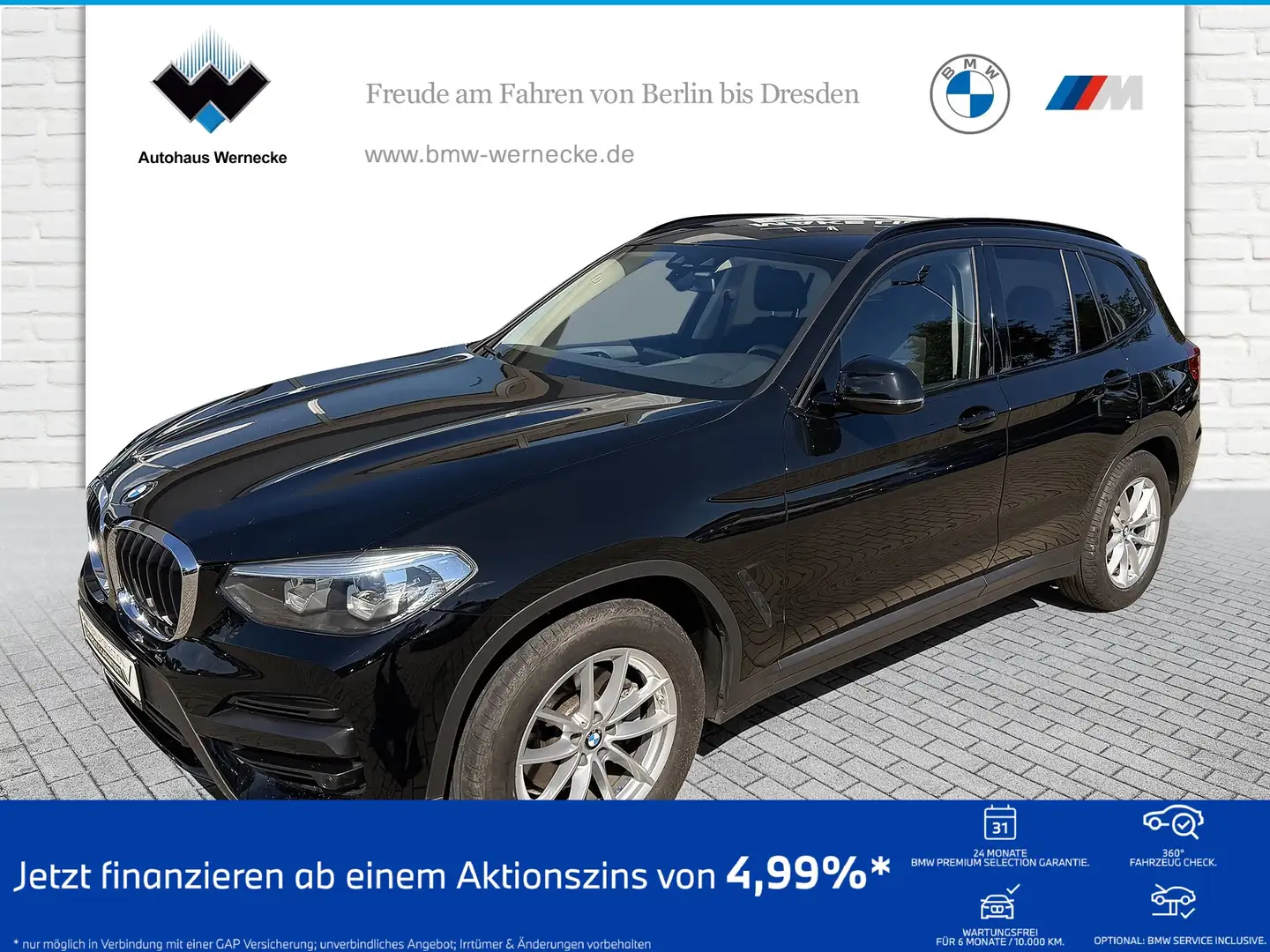 BMW X3 xDrive20i ZA Advantage DAB Klimaaut. Shz PDC Noir - 1