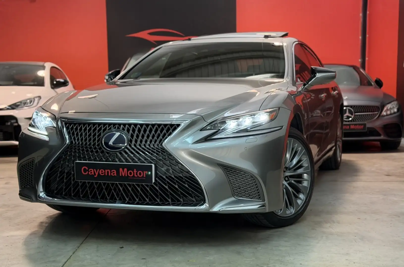 Lexus LS 500 500h Luxury Art Wood AWD Gris - 2