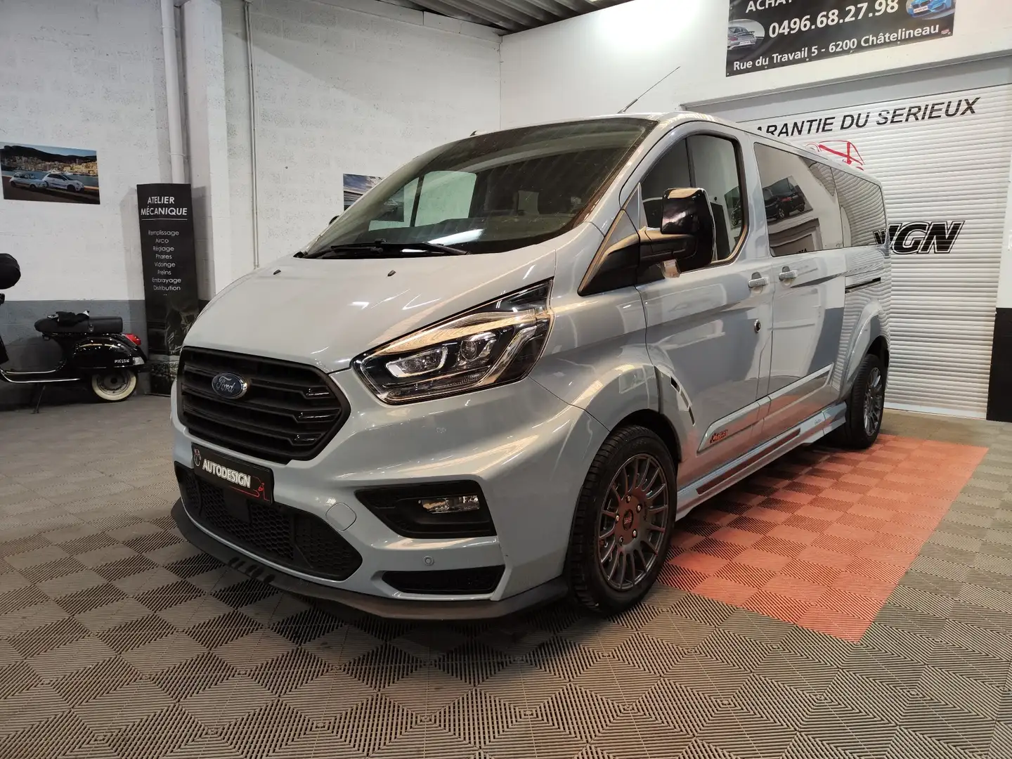 Ford Transit Custom MS-RT EDITION / L2H1 / 5 PLACES / 2.0 TDCi 185 CV Gris - 2