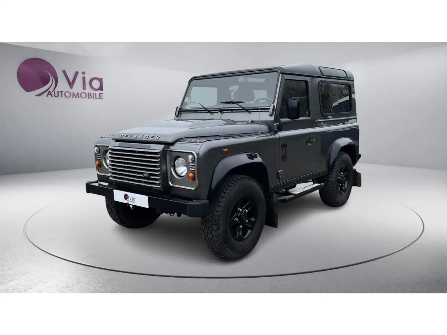 Land Rover Defender 90 2.2 Tdi 122 SW 4X4 - 4 PLACES / CAMERA DE RECUL Grau - 1