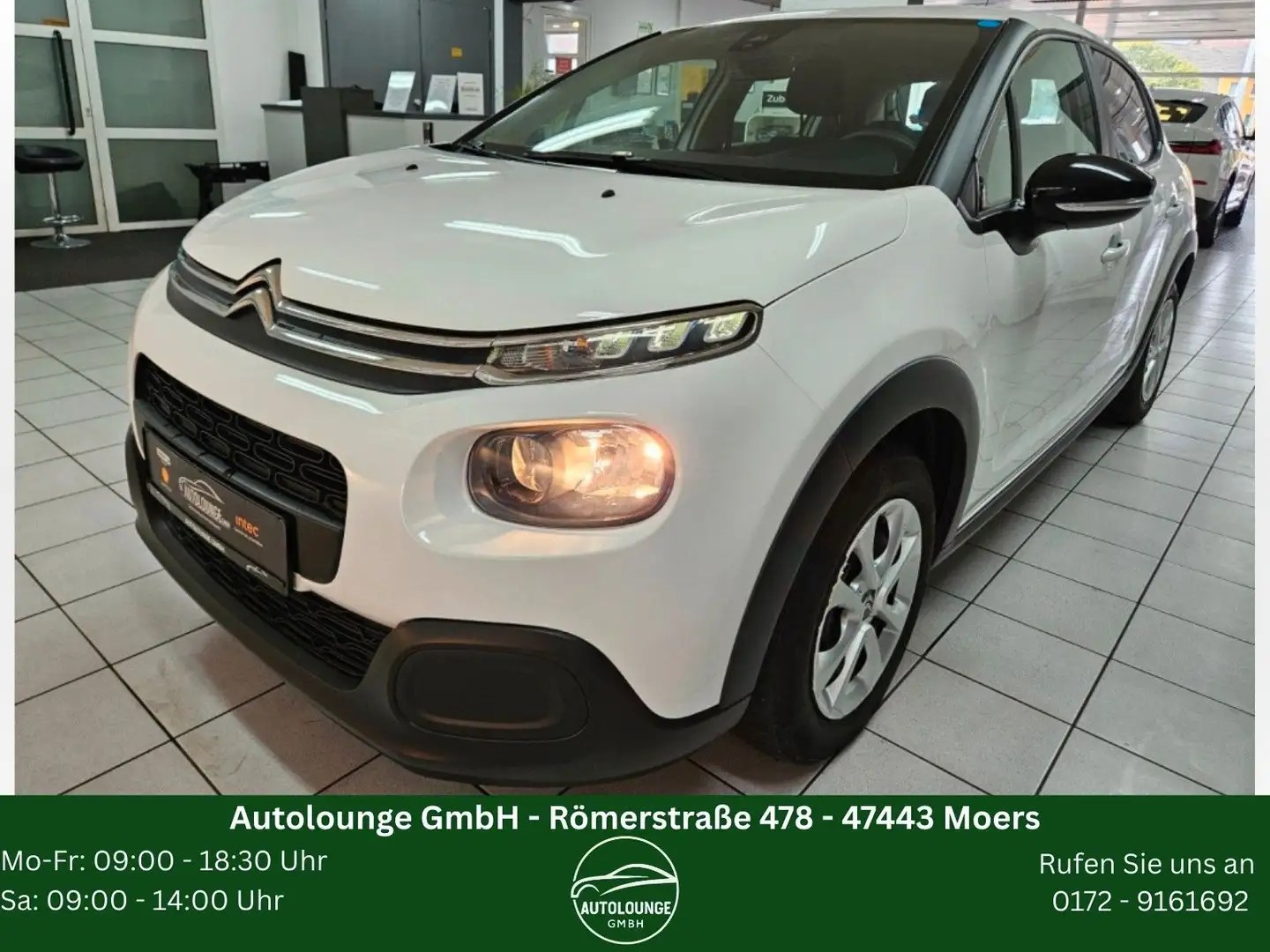 Citroen C3 Feel KLIMA*PDC*LED*SPURHALTEASSISTENT*1.HAND Biały - 1