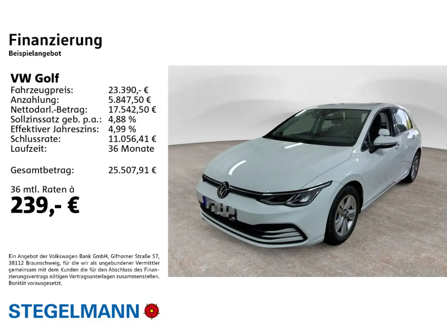 Volkswagen Golf VIII 1.5 TSI Life *AHK*App-Connect*LED* Weiß - 2