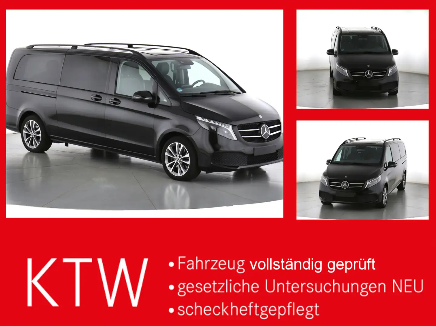 Mercedes-Benz V 300 Avantgarde Extralang,2xSchiebetür elektr. Schwarz - 1