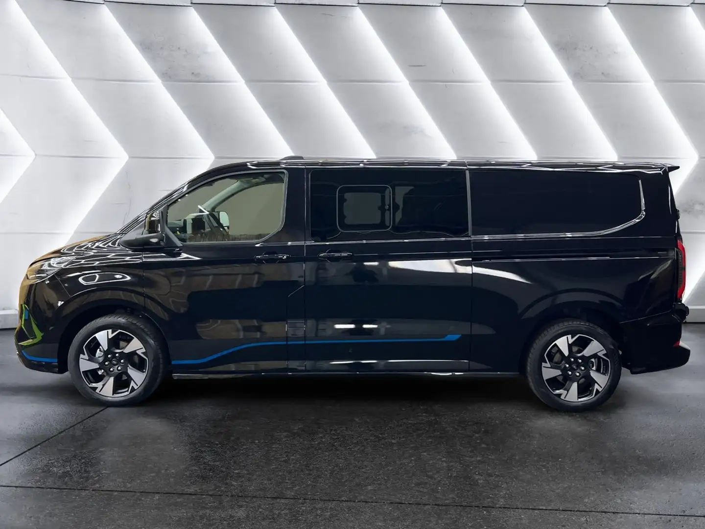 Ford Transit Custom L2 DoKa | SPORT | PHEV | auf Lager Schwarz - 2
