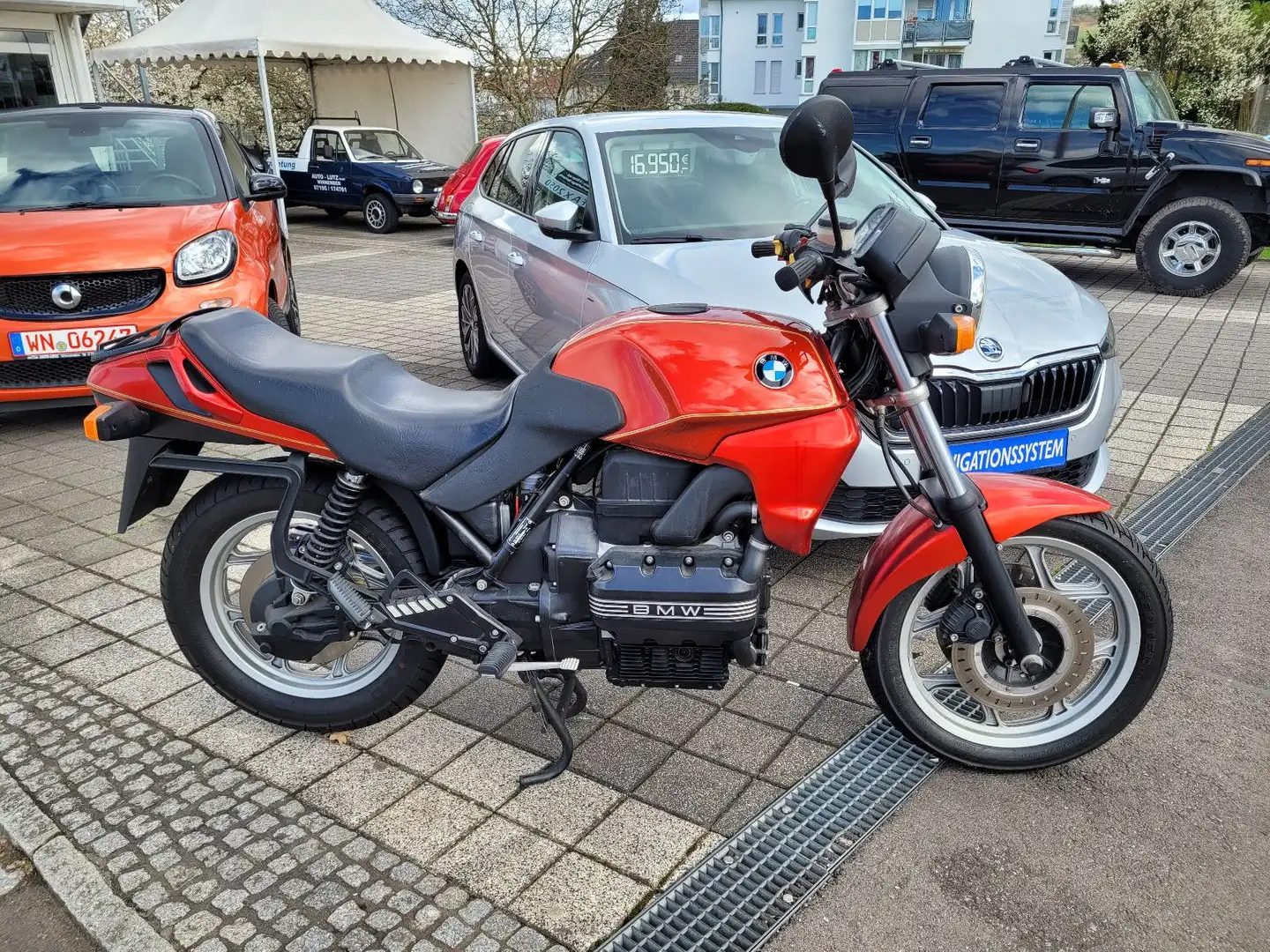 BMW K 75 1. Hand - org. 11 100 KM Rojo - 1