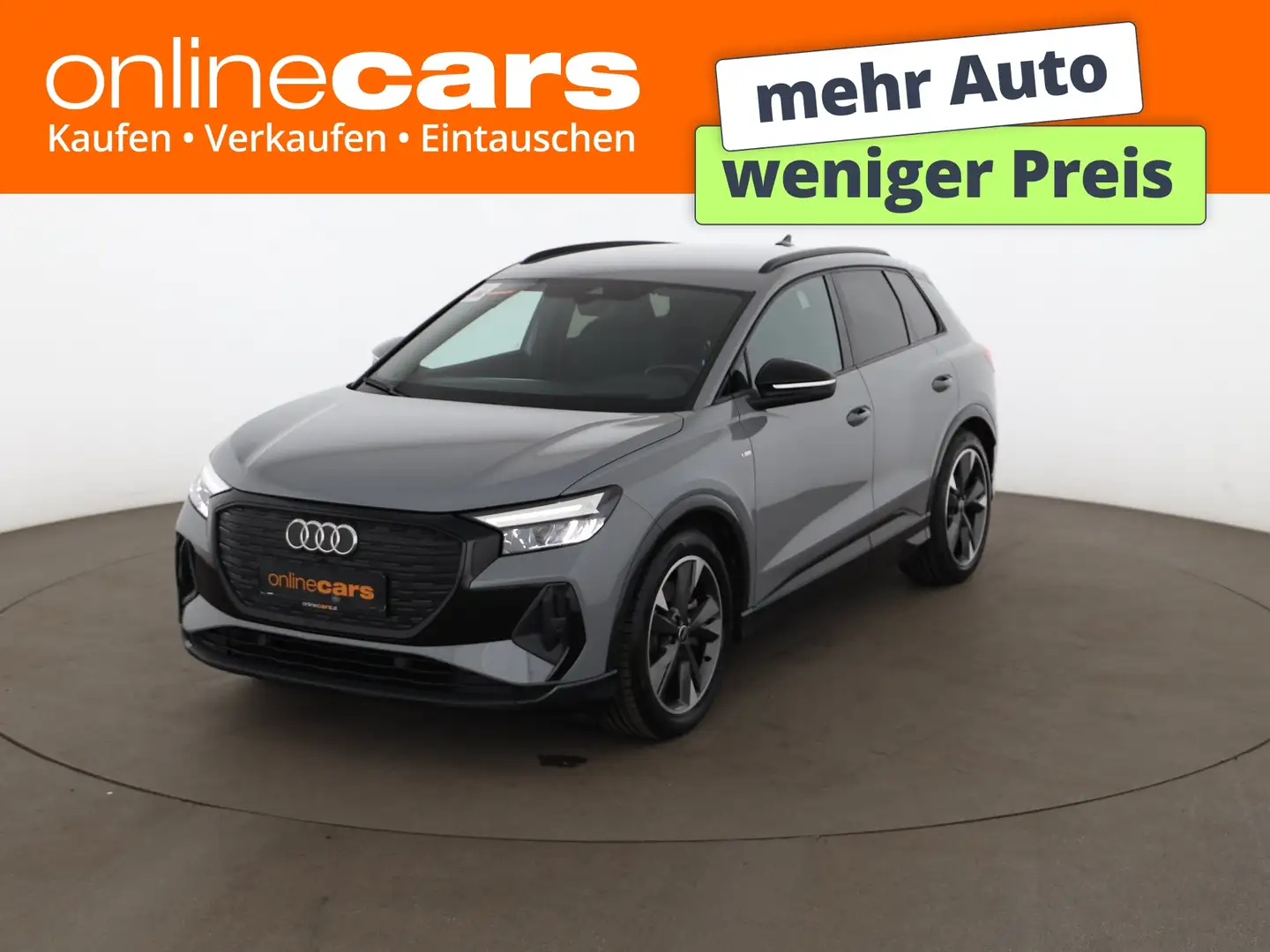 Audi Q4 e-tron 40 S-Line 82kWh Aut LED LEDER HEAD-UP Grau - 1