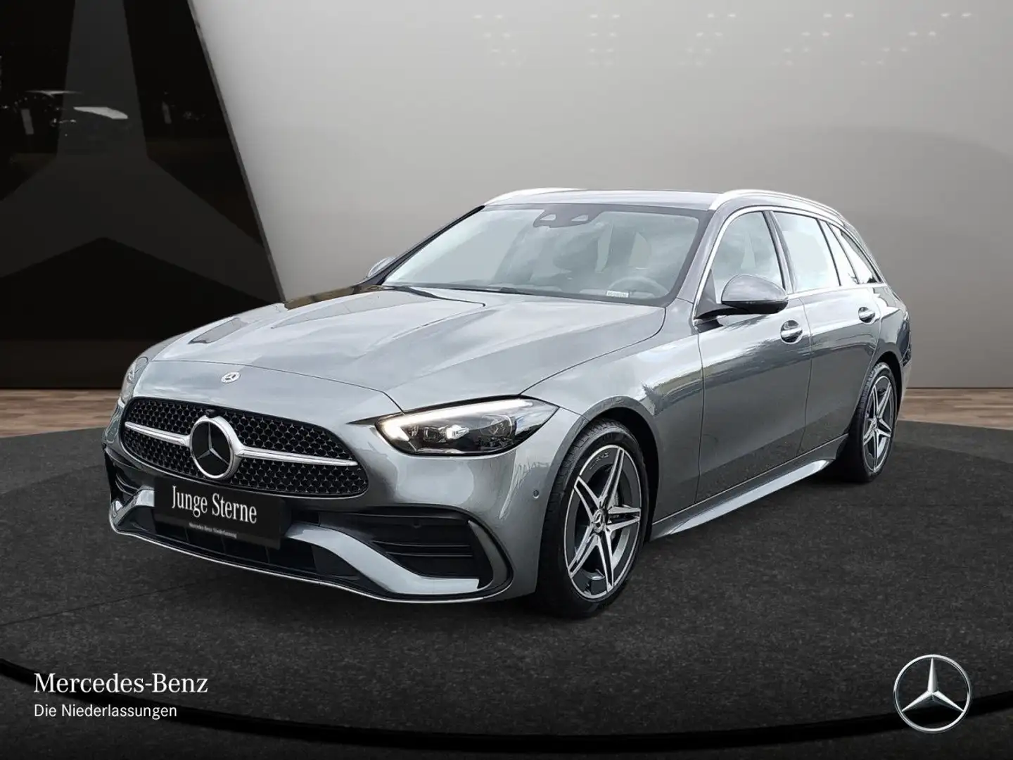 Mercedes-Benz C 200 T AMG+360+KEYLESS+9G Grau - 2
