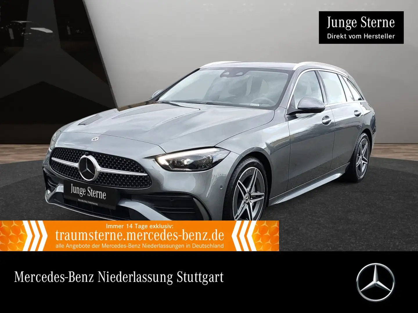 Mercedes-Benz C 200 T AMG+360+KEYLESS+9G Grau - 1