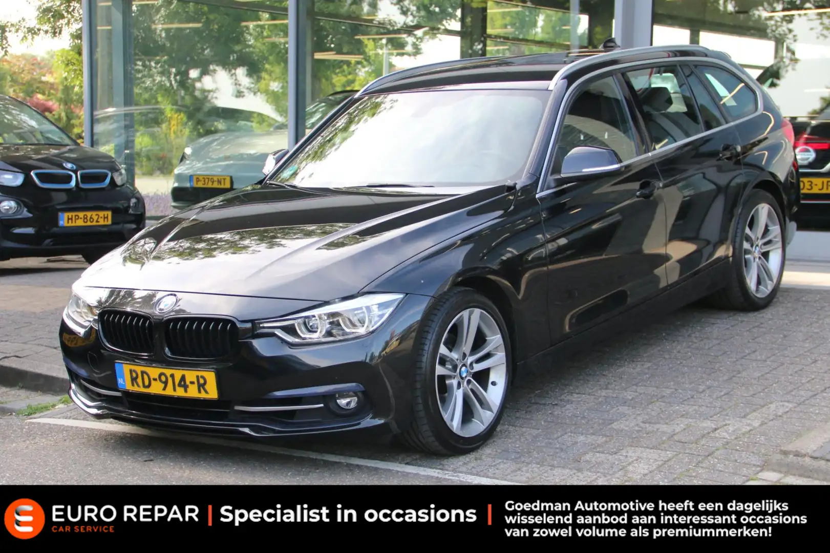 BMW 320 3-serie Touring 320i High Executive NL-AUTO NAP AU Zwart - 1