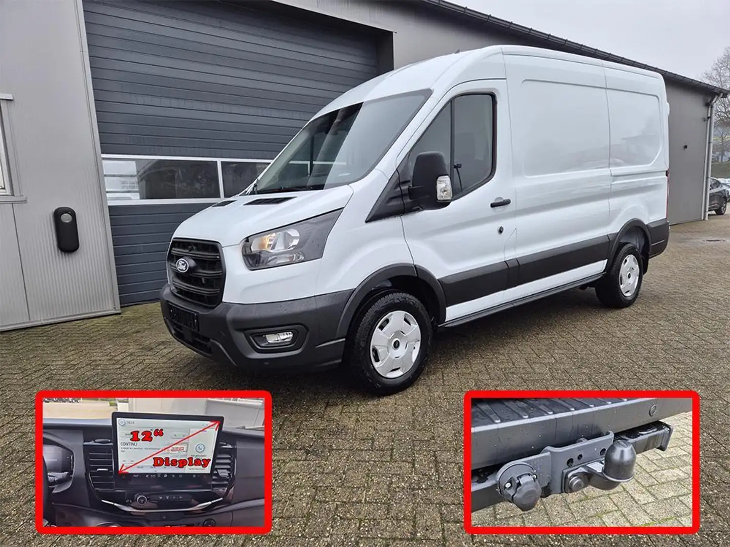 Ford Transit L2H2 2.0 EcoBlue 130PS Trend 3,5t 3-Sitzer AHK ... Weiß - 1