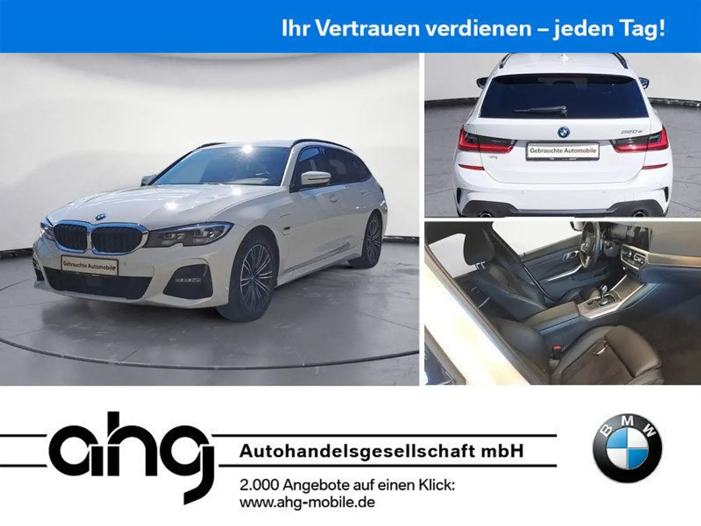 BMW 320 e Touring M Sport Automatic Sport Aut. PDC Bianco - 1