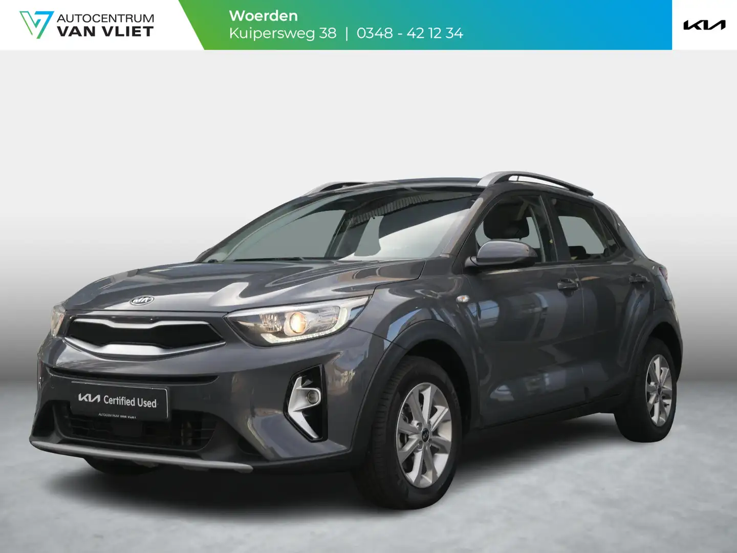 Kia Stonic 1.0 T-GDi MHEV DynamicLine | Carplay | Airco | Cru Gris - 1