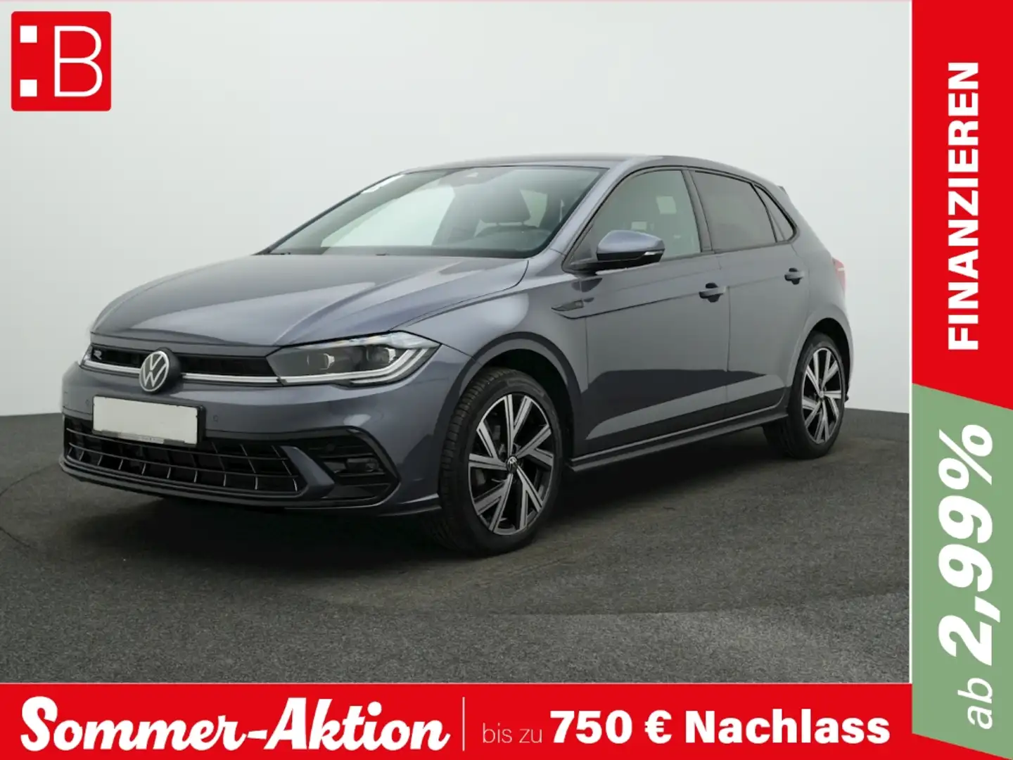 Volkswagen Polo 1.0 TSI DSG R-Line ALU17 IQ.LIGHT NAVI ACC Grau - 1