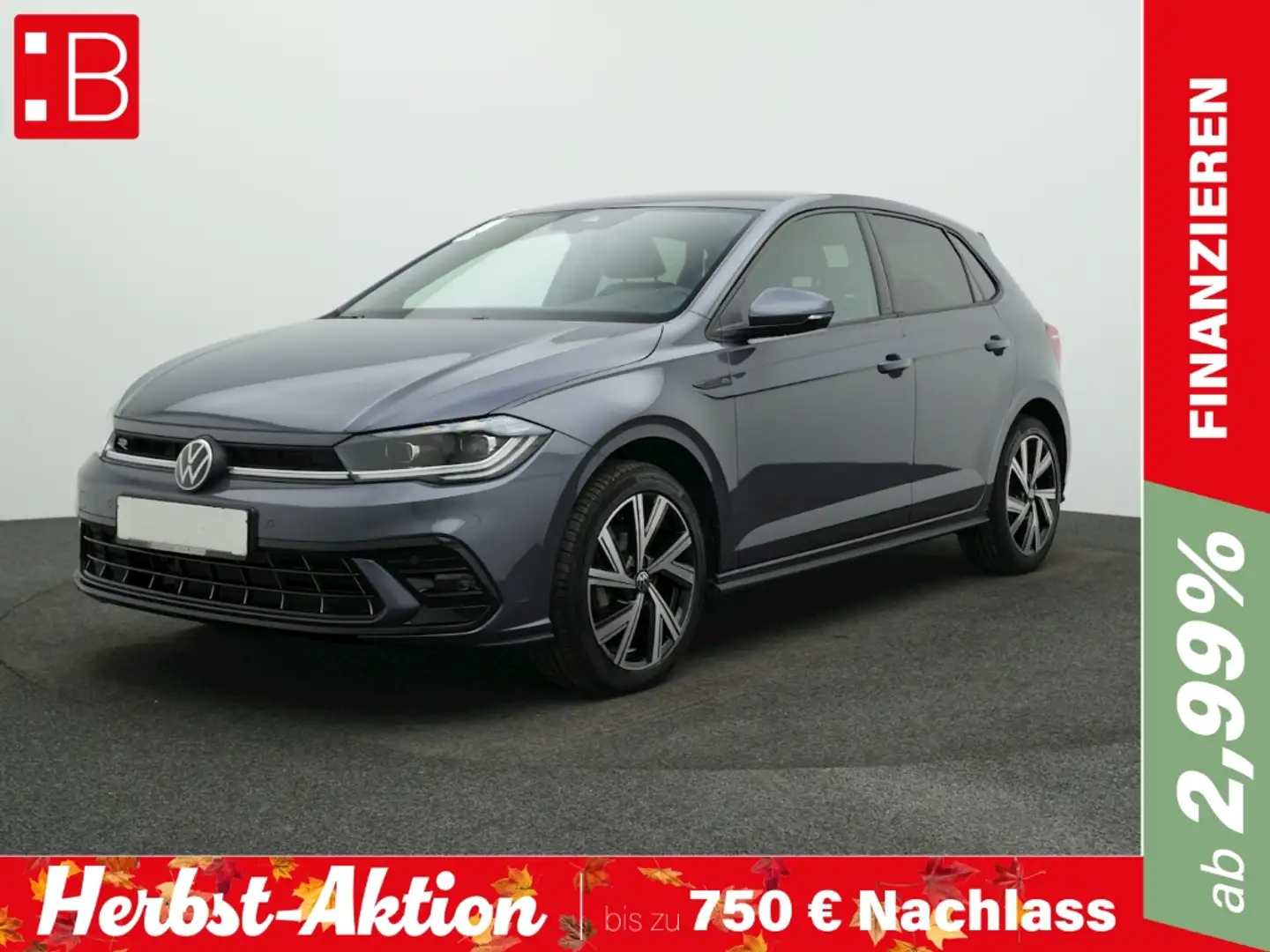 Volkswagen Polo 1.0 TSI DSG R-Line ALU17 IQ.LIGHT NAVI ACC Grau - 1