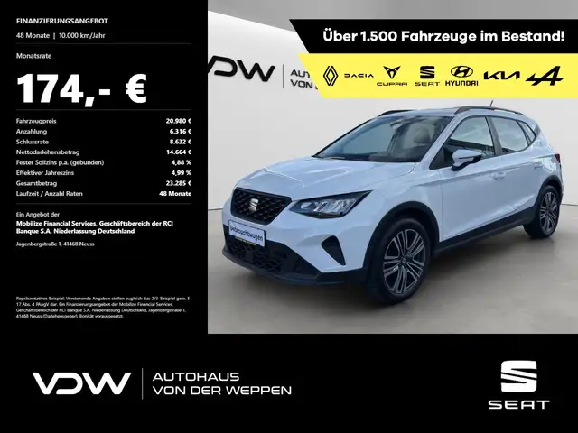 Seat Arona Style Edition 1.0 TSI,SHZ,Kamera Klima Navi