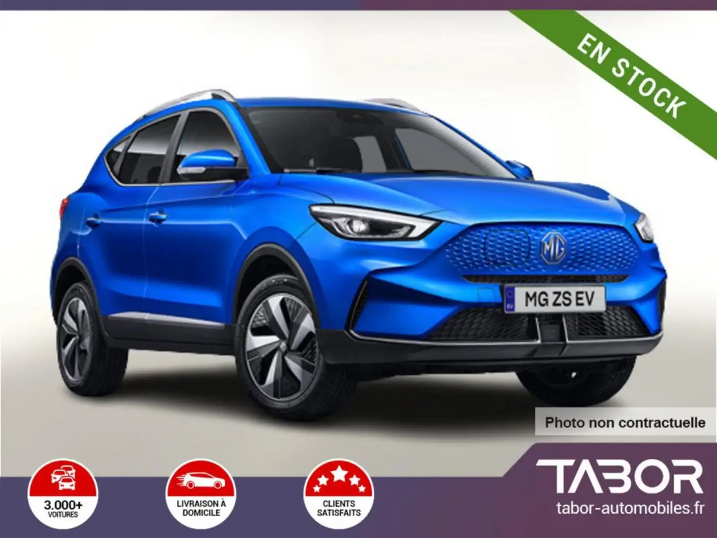 MG ZS EV 51kWh Luxury Pano LED ACC cam360 KeyL Bleu - 1
