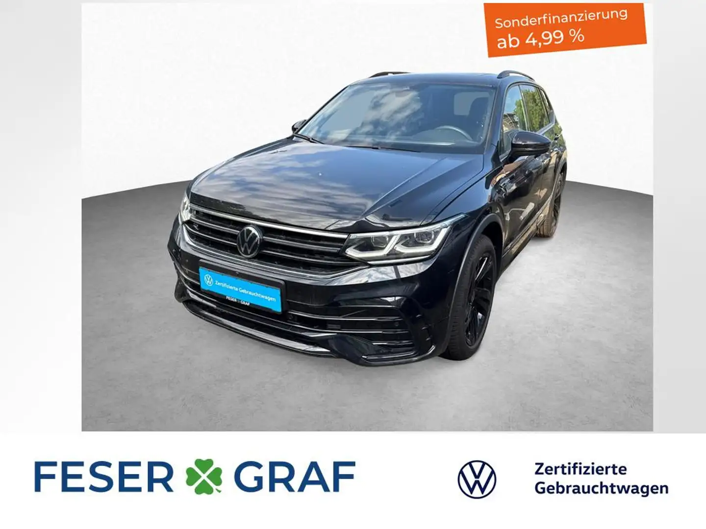 Volkswagen Tiguan Allspace R-Line 2.0 TDI 7-DSG 4MOTION PANO Schwarz - 1