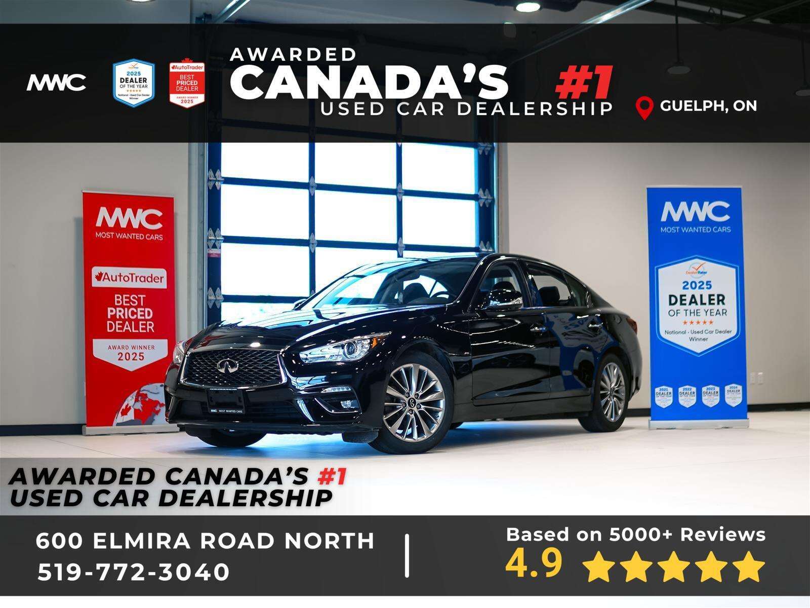 2024 Infiniti Q50 LUXE AWD | 360 CAM | SUNROOF | NO ACCIDENTS