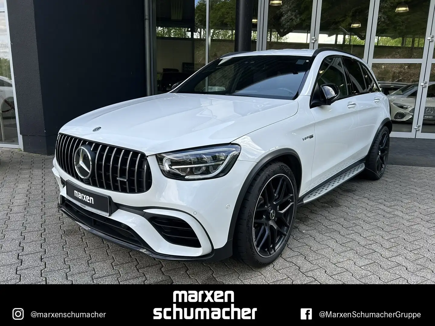 Mercedes-Benz GLC 63 AMG AMG GLC 63 4M+ Perf.AGA+Night+Trittbretter+Busin Bílá - 1