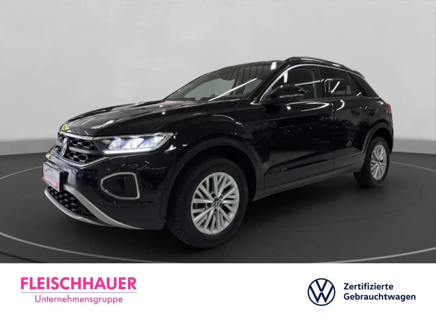 Volkswagen T-Roc Life 1.0 TSI LED+NAVI+SHZ+PDC V&H+DC+SHZ+DAB+ Schwarz - 1