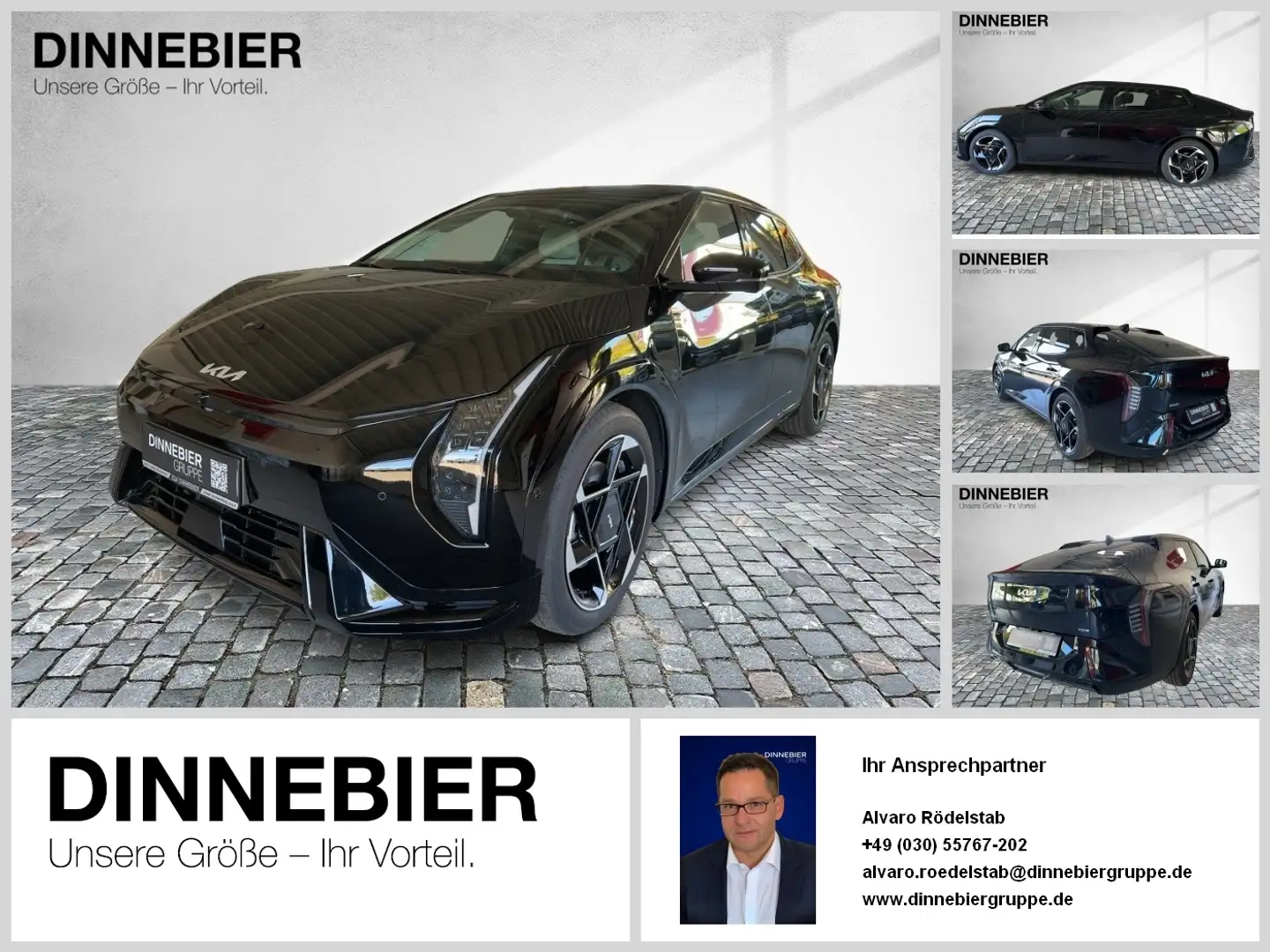 Kia EV4 FB 81 FWD GTL DWP COM CON GD 360-CAM ACC CAM Noir - 1