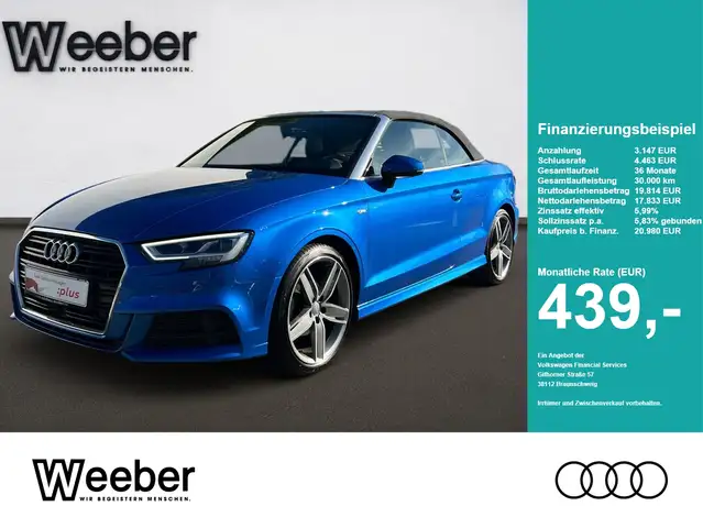 Audi A3 Cabriolet sport *19 LM*SHZ*NAVI*LED*PDC*