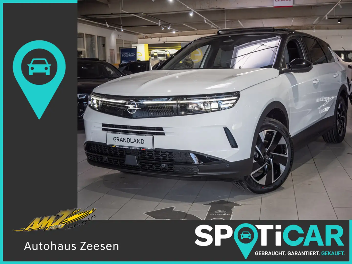 Opel Grandland 1.2 Turbo GS Hybrid 48V NAVI 360° White - 1