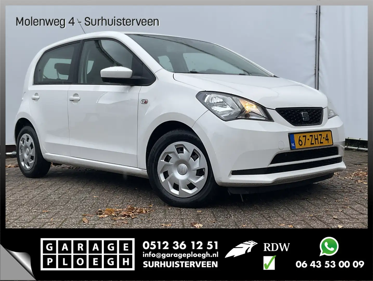SEAT Mii 1.0 Style 5-Deurs Airco Elek.Pakket Zuinig NL-Auto Blanco - 1