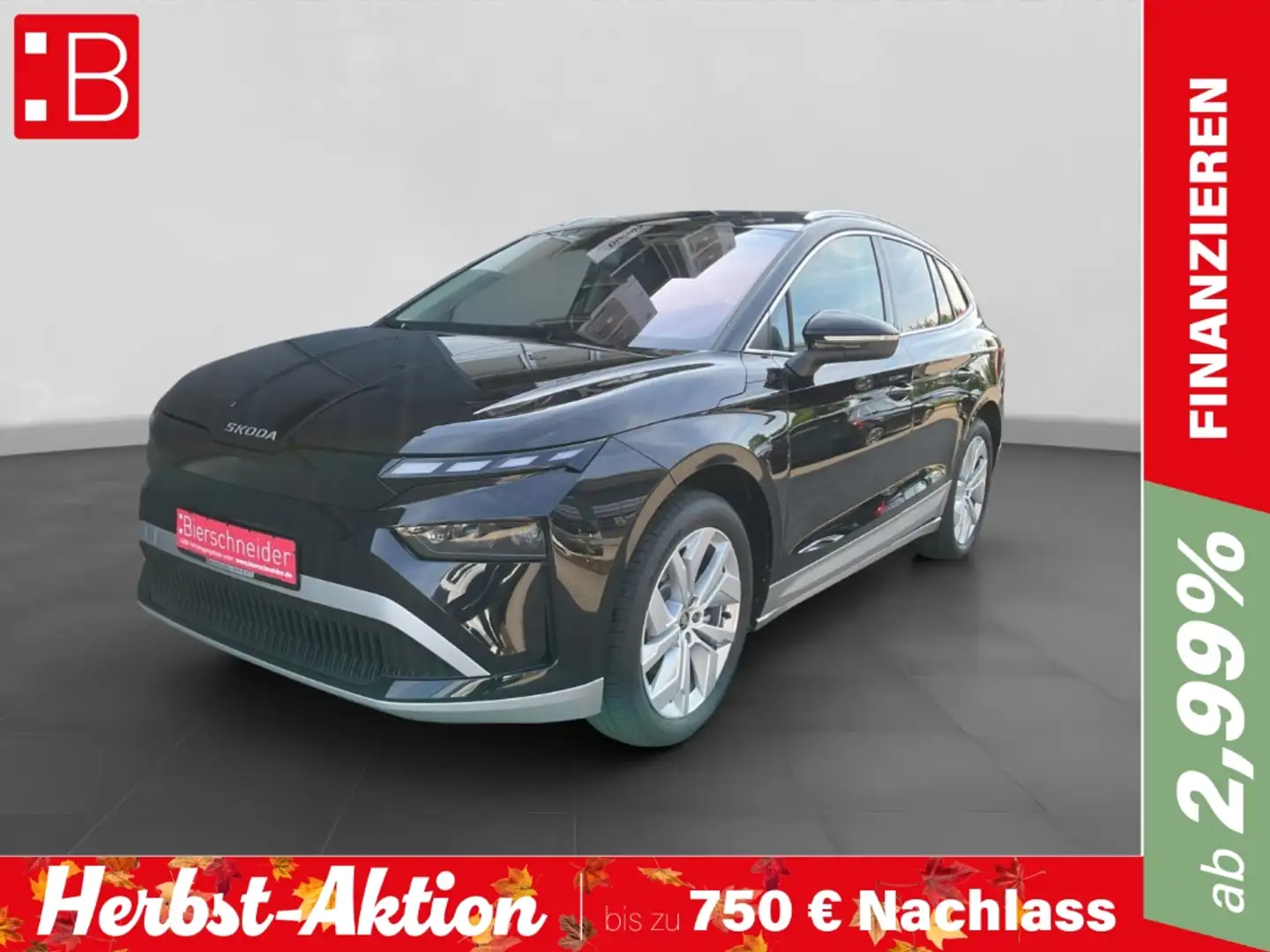 Skoda Enyaq 60 PLUS AHK MATRIX eHECK KAMERA NAVI ACC Schwarz - 1