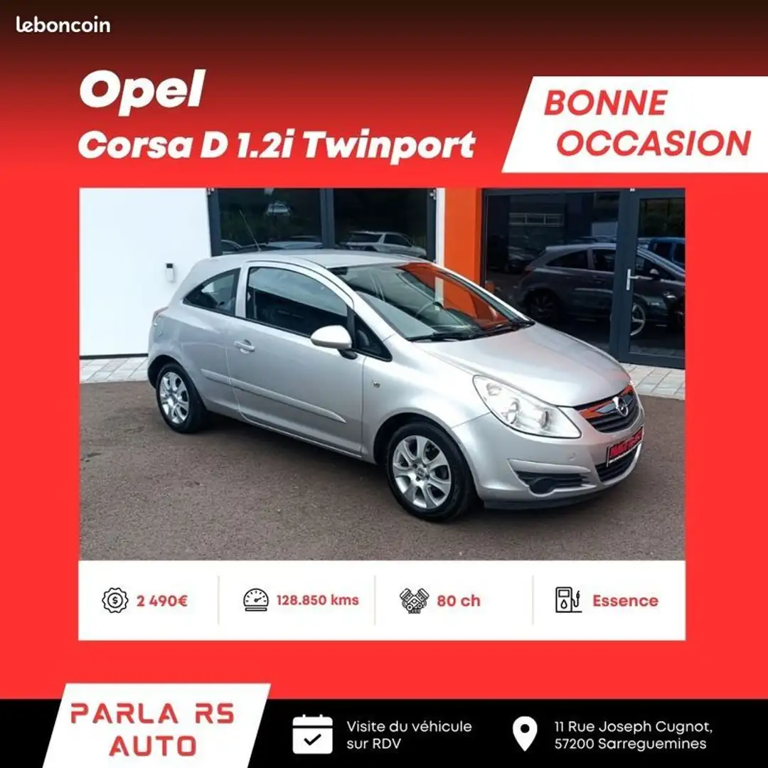 Opel Corsa D 1.2i 16V Twinport 80ch Gris - 1