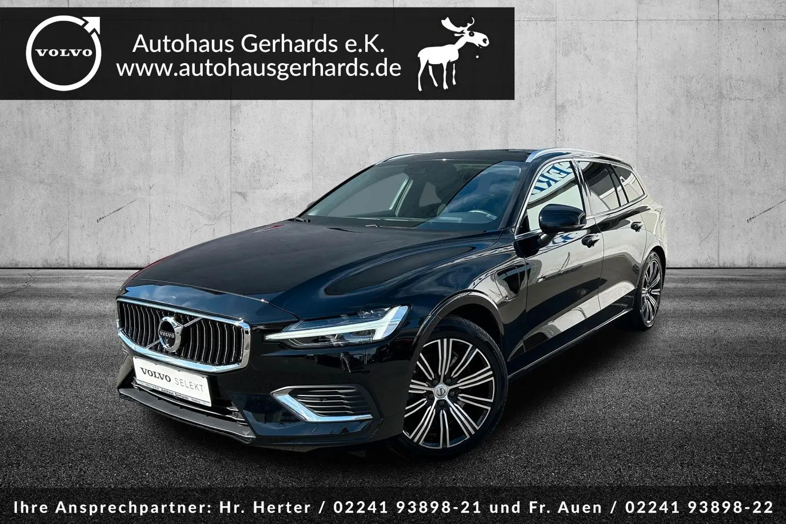 Volvo V60 T6 Plug-In AWD Inscription, Pano, 360°, AHK Schwarz - 1