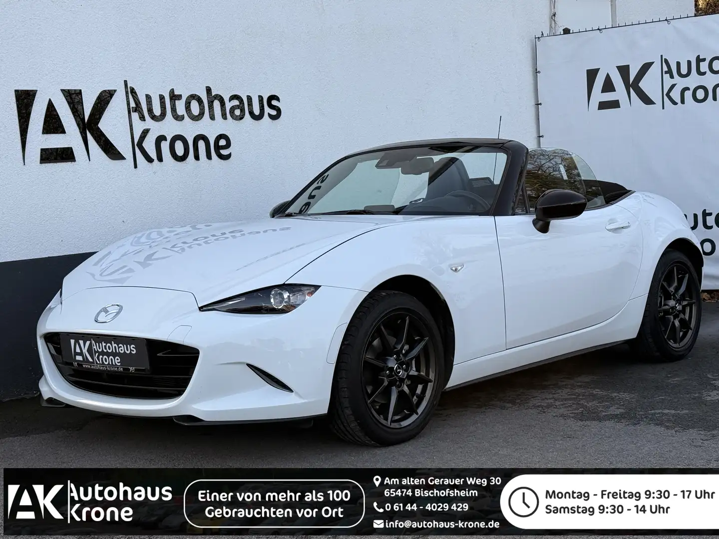 Mazda MX-5 1.5 Exclusive-Line *SCHECKHEFT*LEDER* LED*SHZ* Blanco - 1