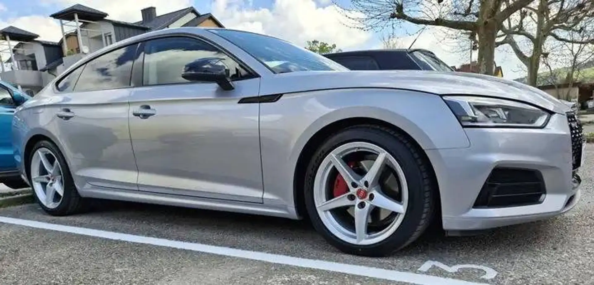 Audi A5 A5 SB sport 2,0 TDI S-tronic sport Silber - 1