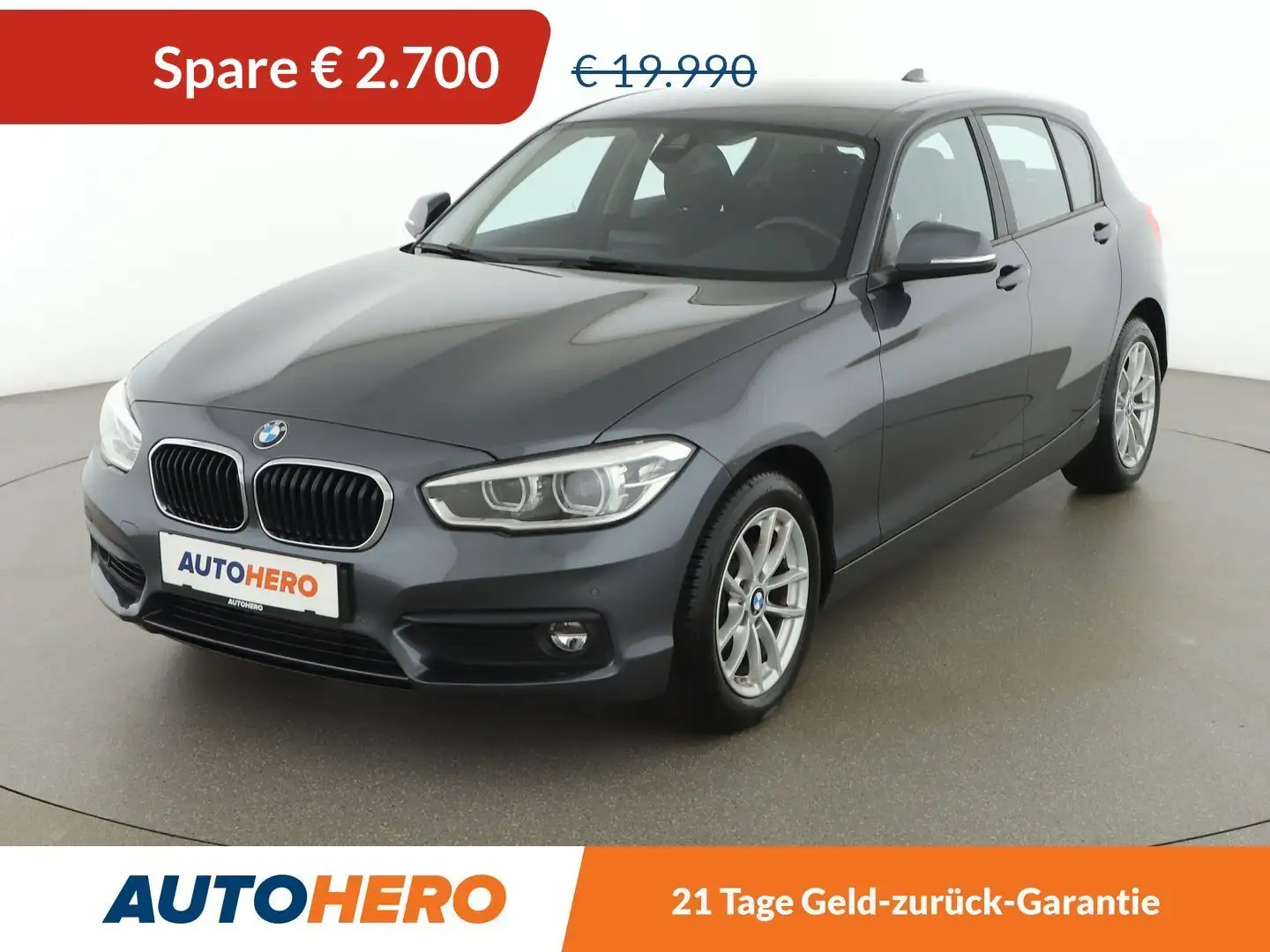 BMW 118 118i Advantage Aut *LED*TEMPO*NAVI*PDC*SHZ* Gris - 1