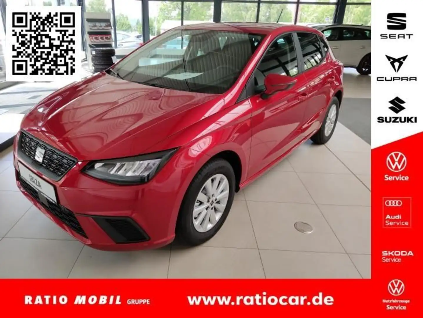 SEAT Ibiza IBIZA ROAD EDITION 1.0 TSI AHZV-VORBER. SITZH. Rojo - 1