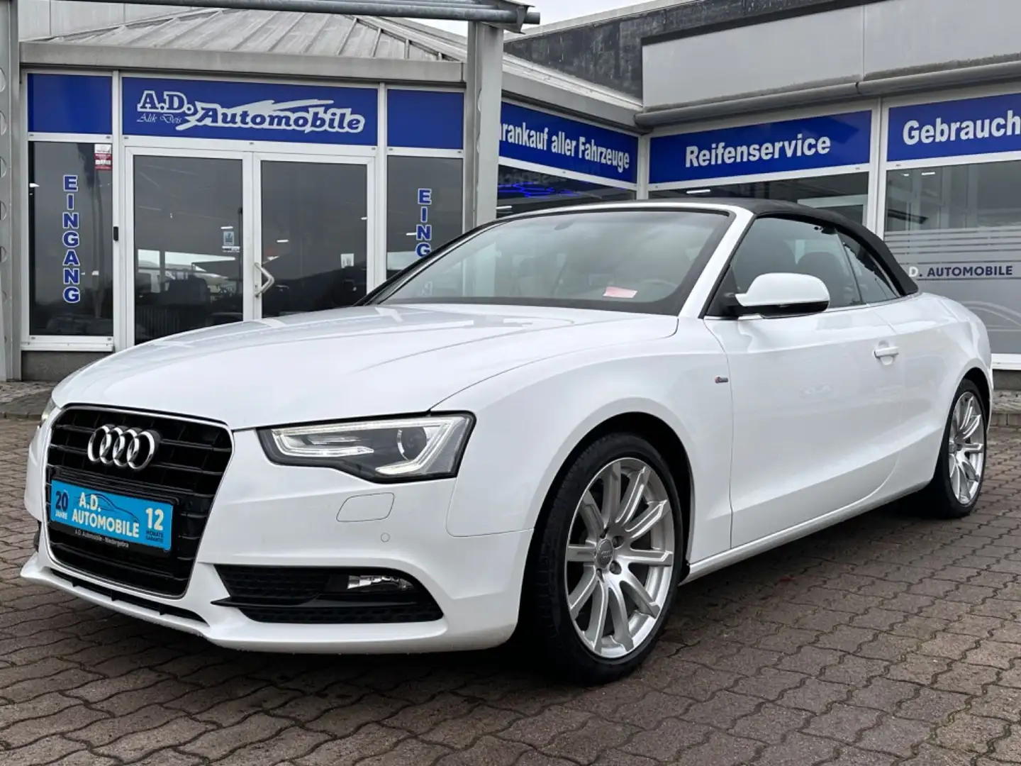 Audi A5 Cabriolet 2.0 TDI S-Line/Navi Weiß - 1