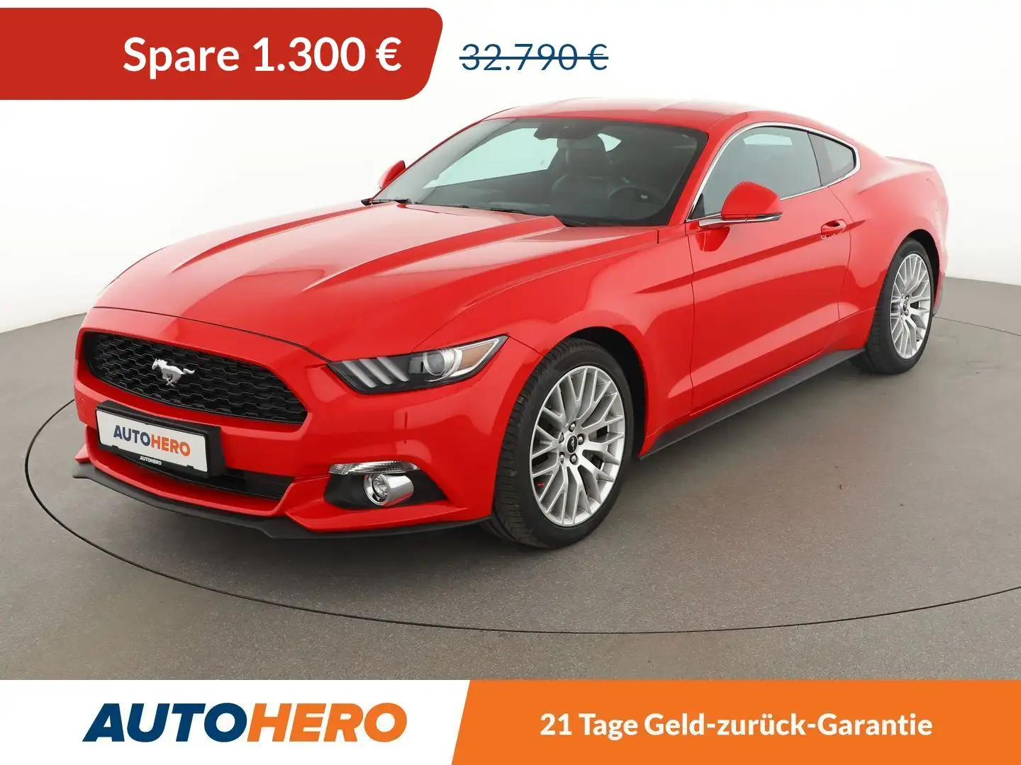 Ford Mustang 2.3 EcoBoost Basis*NAVI*TEMPO*PDC*SHZ* Rot - 1