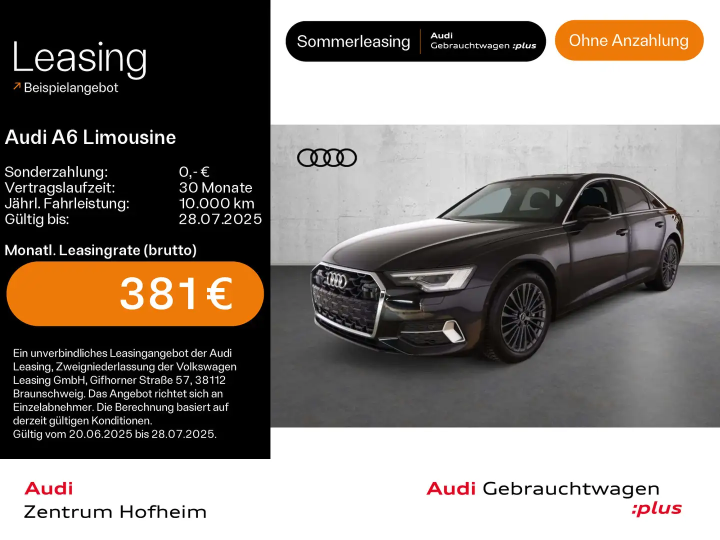 Audi A6 advanced 40 TDI S tro*Navi*Matrix*P Schwarz - 1