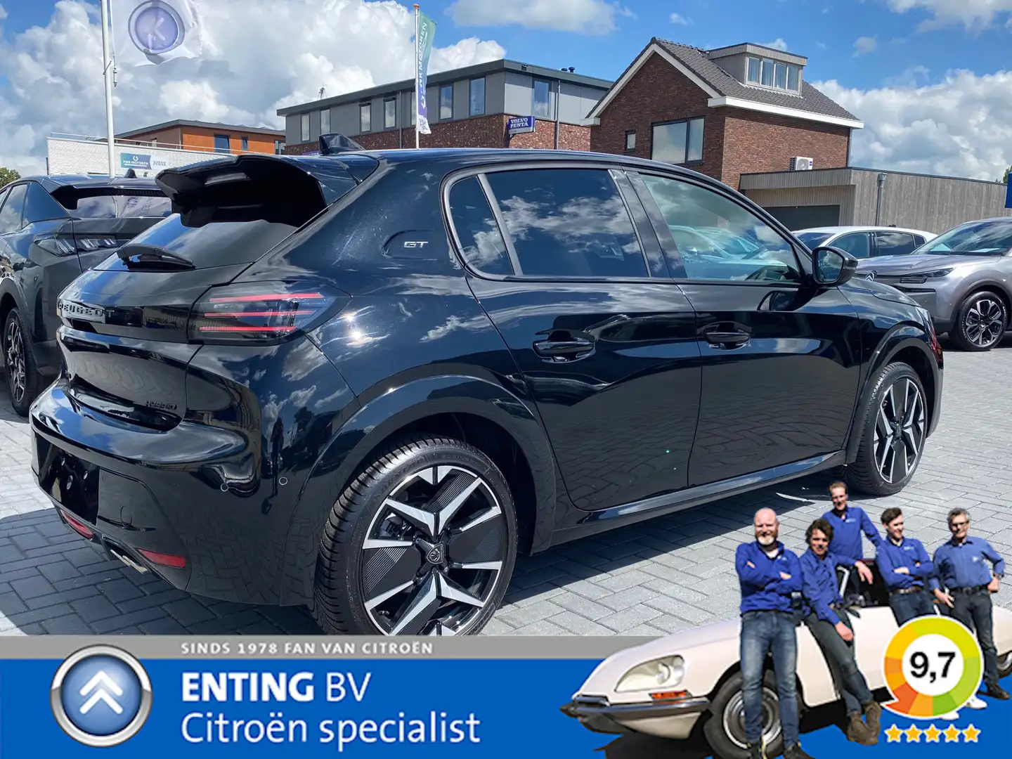 Peugeot 208 Hybrid 145 e-DCS6 GT ADAPT CRUISE + 360 CAMERA +NA Negro - 2