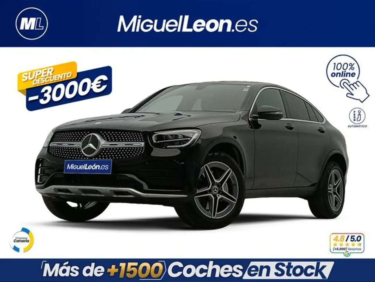 Mercedes-Benz GLC 300 Coupé 300e 4Matic Negro - 1