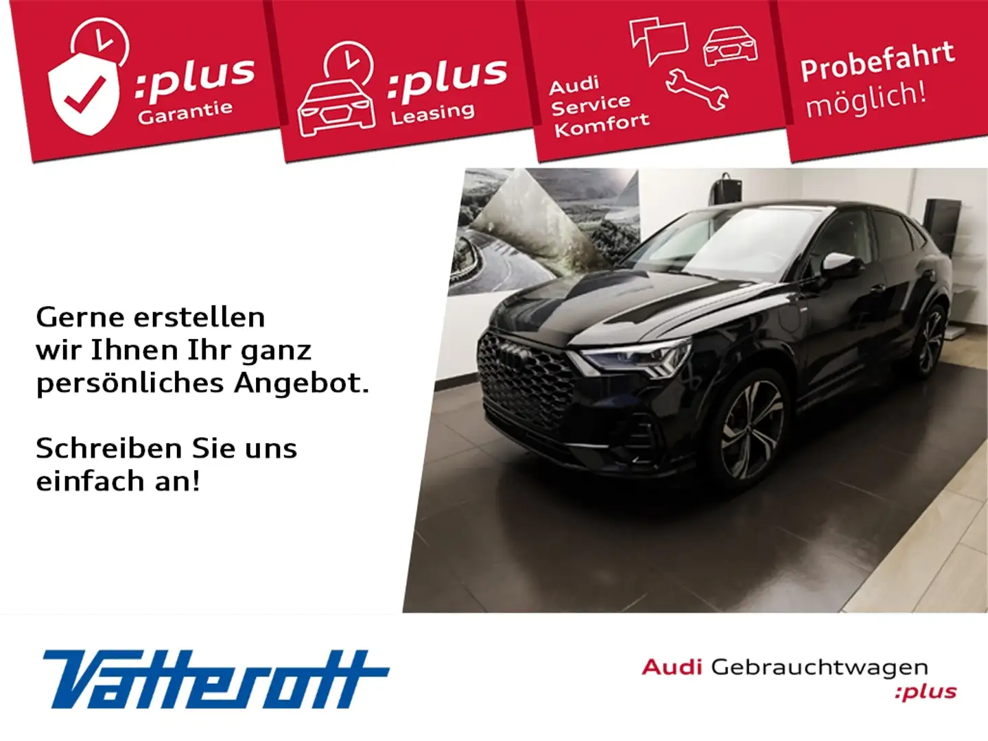 Audi Q3 Sportback 45 TFSI e S line Edition One Schwarz - 1