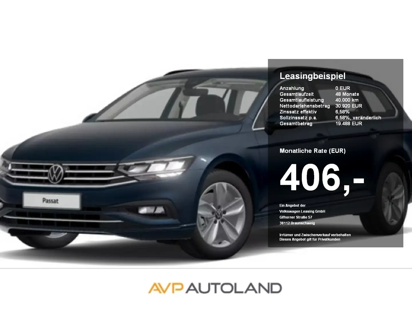 Volkswagen Passat Variant 2.0 TDI DSG Business | NAVI | AHK Blau - 1
