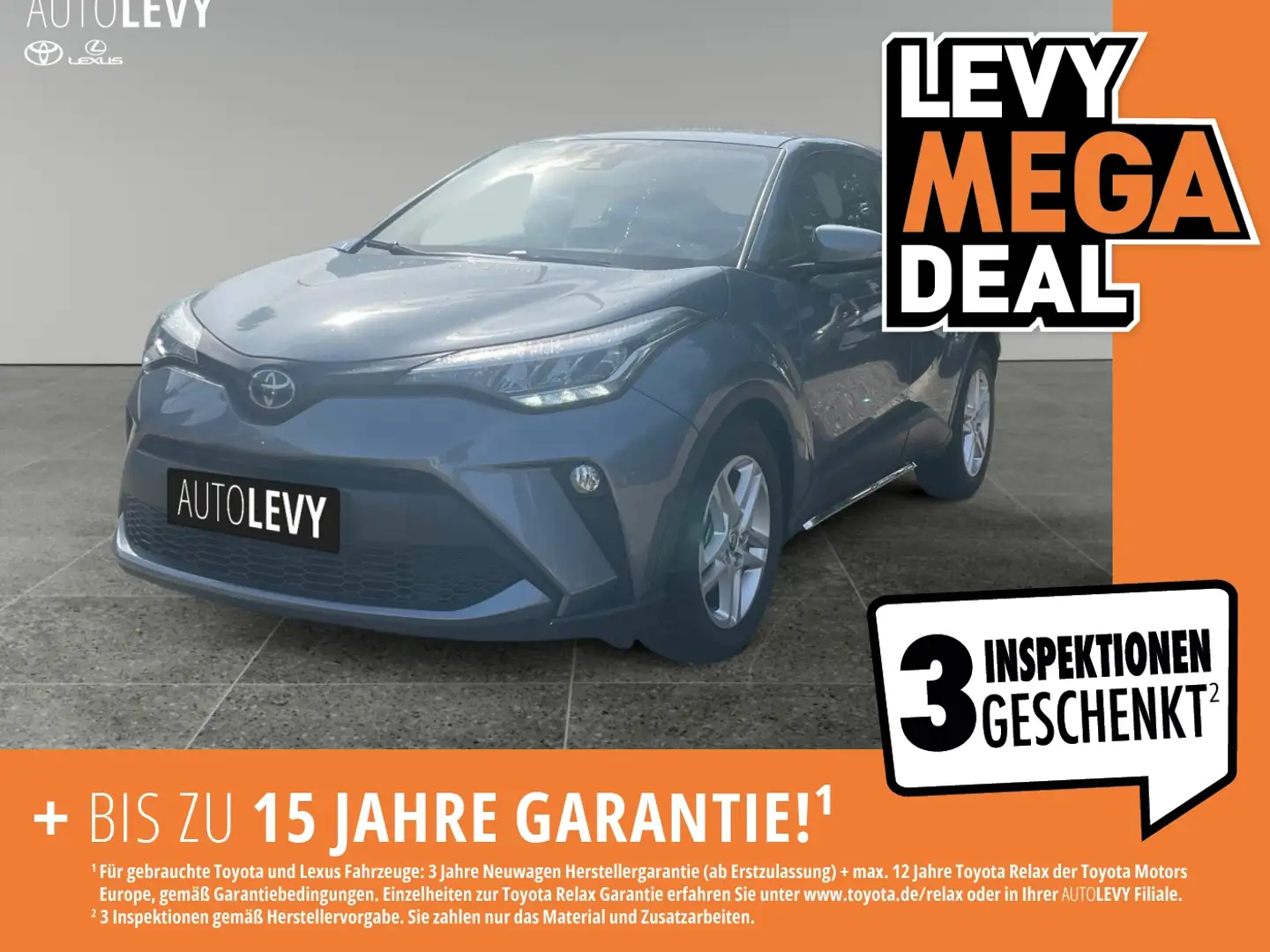 Toyota C-HR 1.8 Flow +Kamera+Temp+Klima+Automatik+ Gris - 1