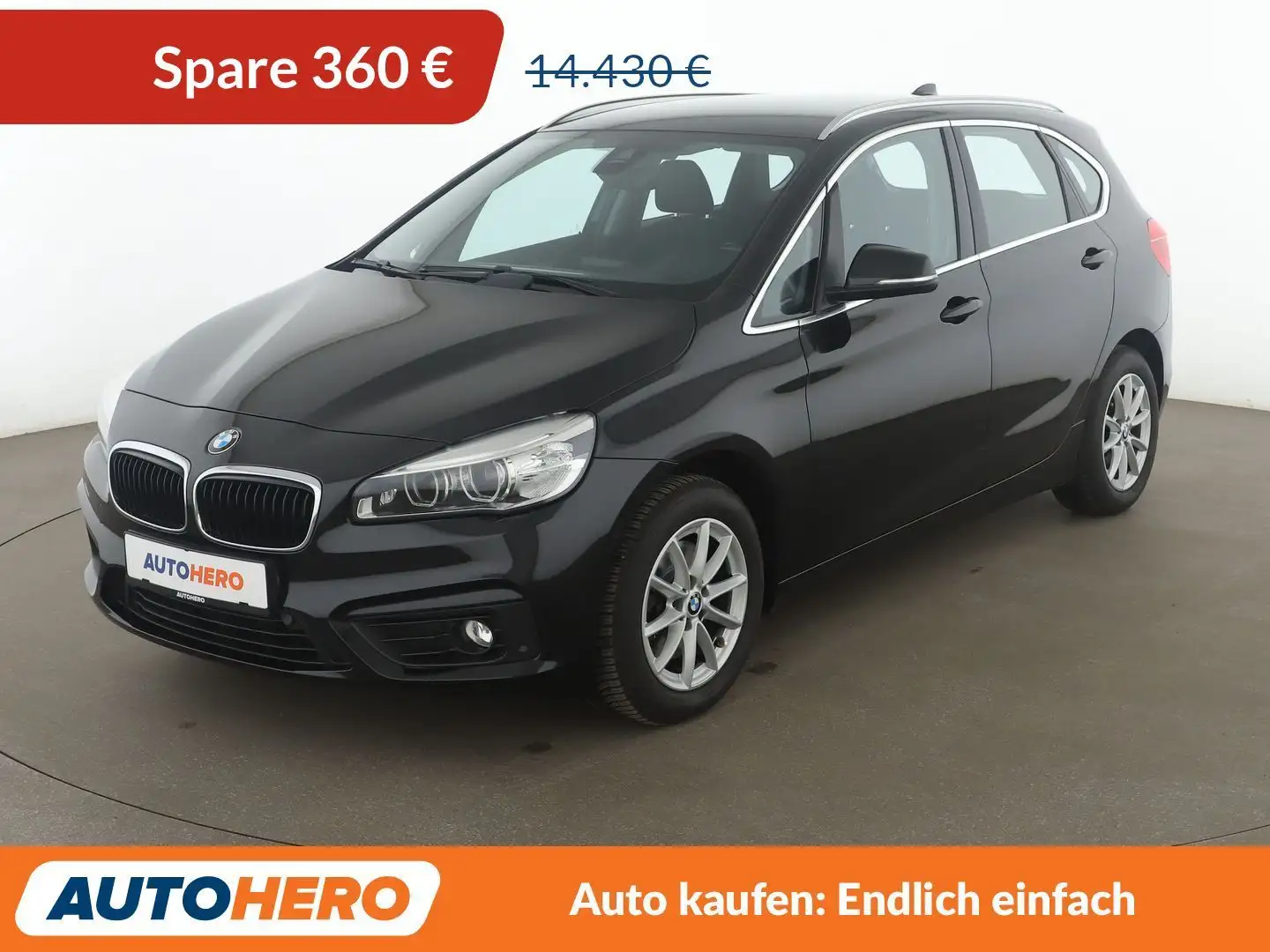 BMW 218 218i Active Tourer Basis Aut.*NAVI*LED*TEMPO* Noir - 1