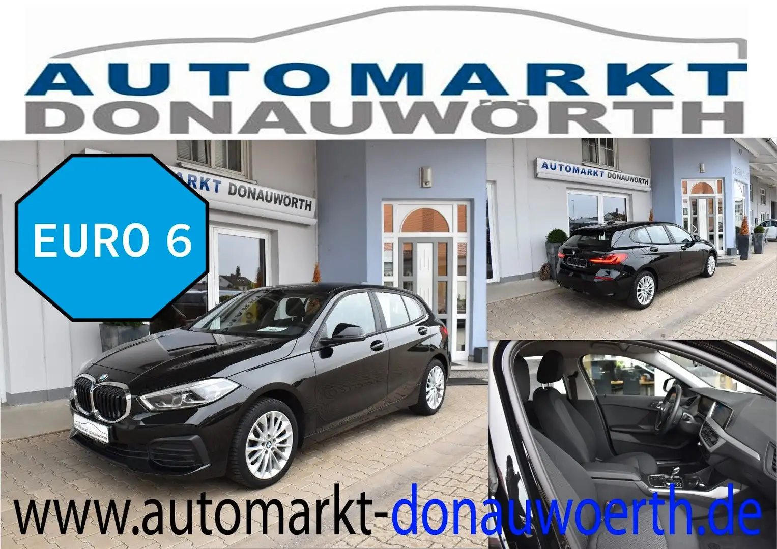BMW 118 i Aut. Advantage Navi PDC Tempomat LED Noir - 1