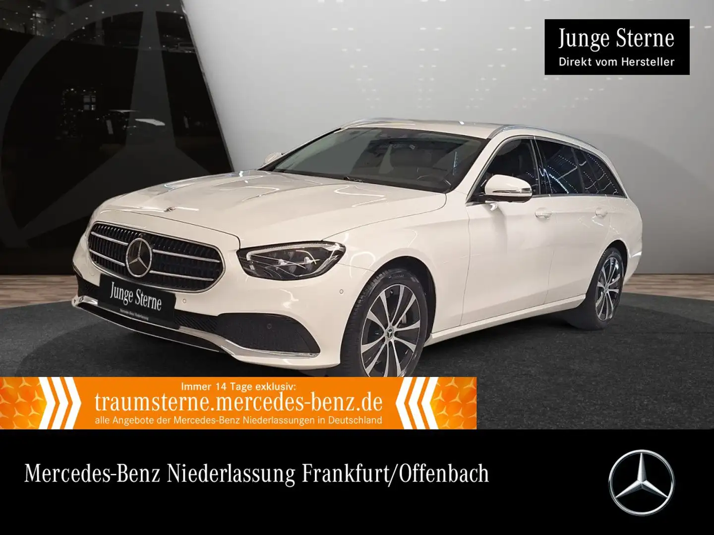 Mercedes-Benz E 300 de T AVANTG+360+AHK+LED+FAHRASS+HUD+9G Weiß - 1