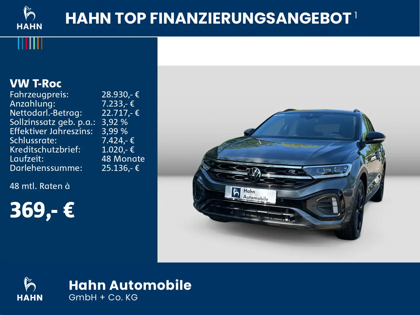 Volkswagen T-Roc 1.5TSI DSG R-Line BlackStyle AHK LED Navi Gris - 2