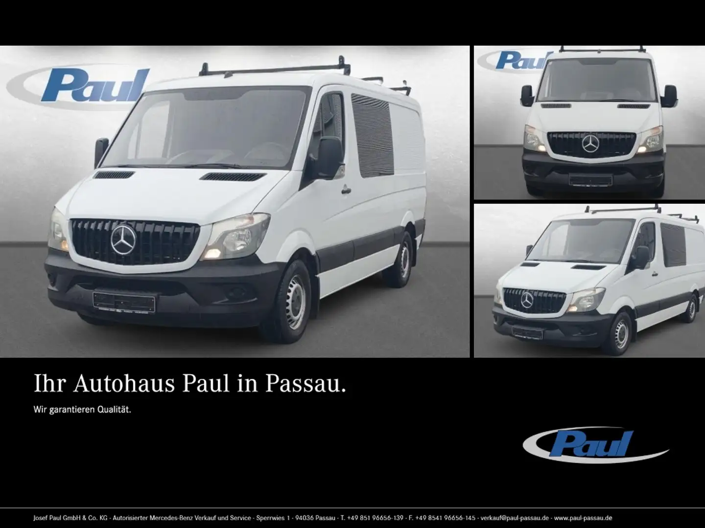 Mercedes-Benz Sprinter 314 CDI Mixto 5-Sitze+Klima+AHK+Kamera Weiß - 1
